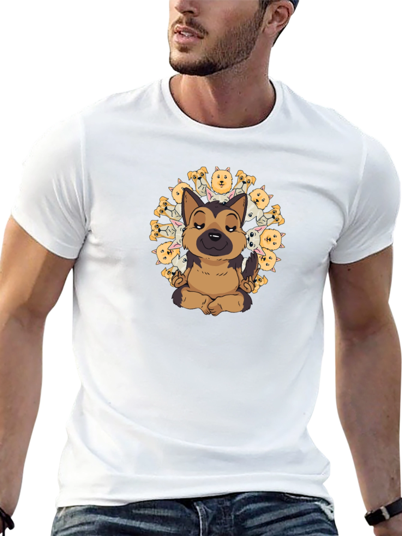 Yoga Dog Graphic Tee - Zen Mode Activated!