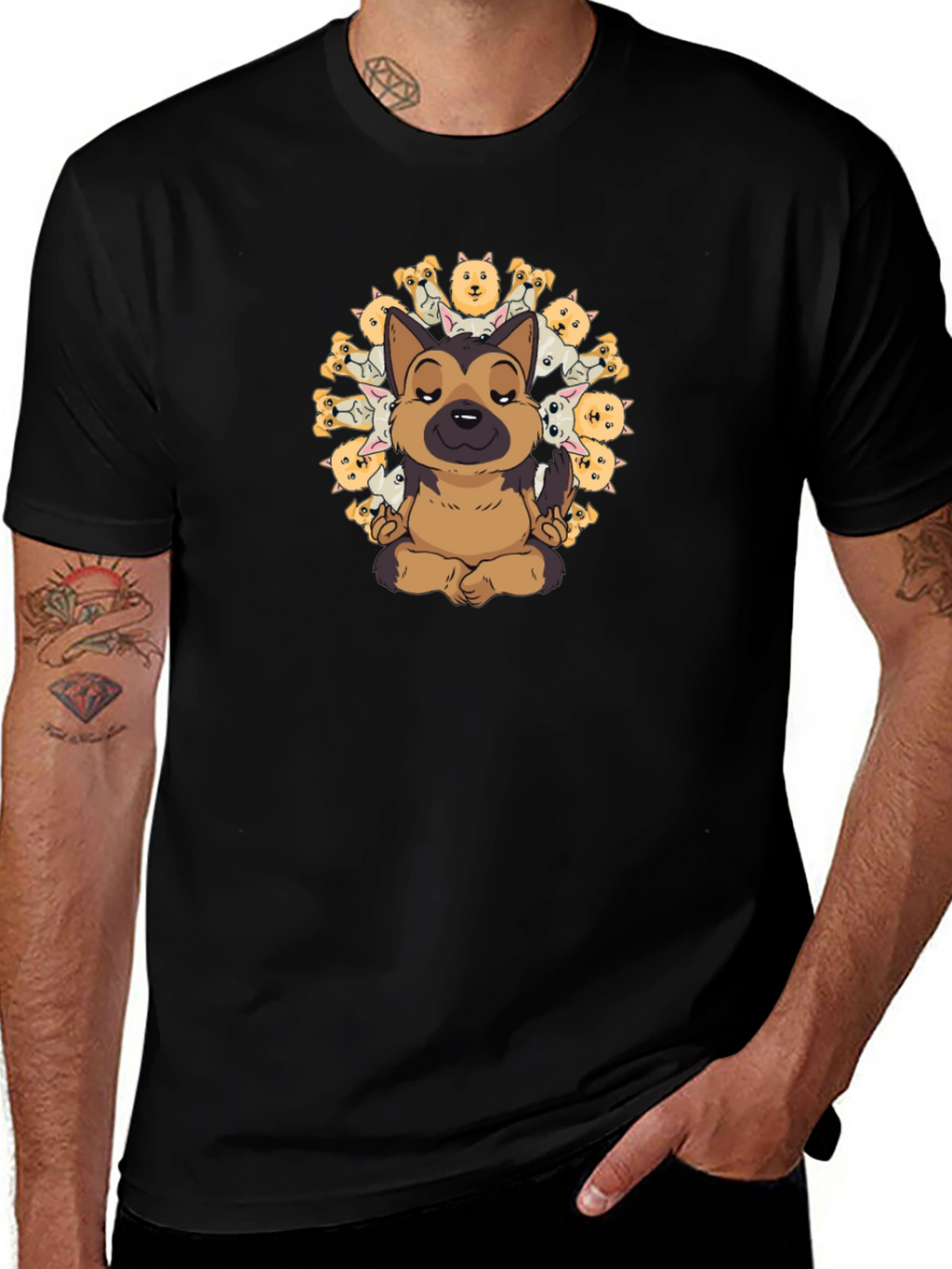 Yoga Dog Graphic Tee - Zen Mode Activated!