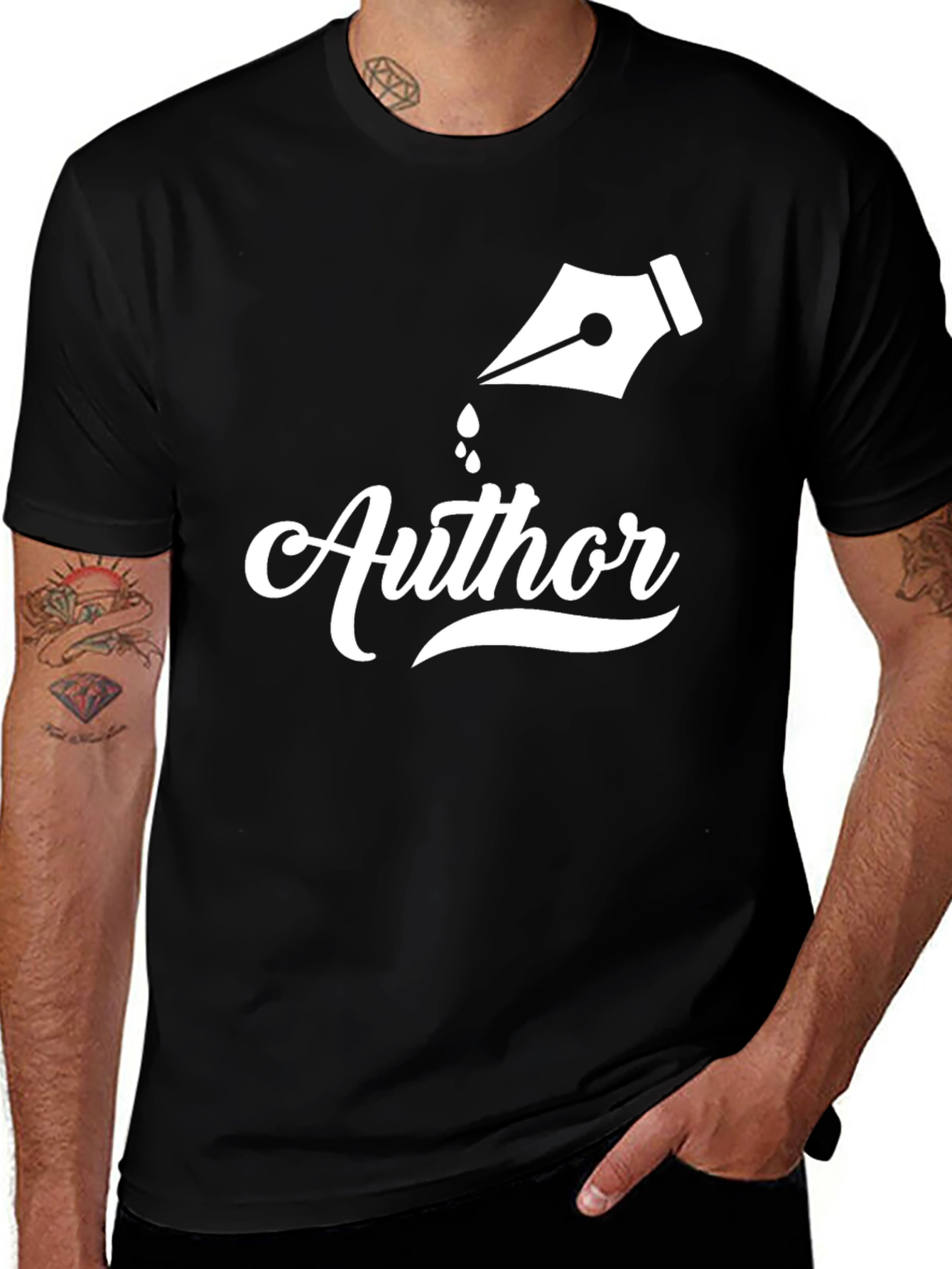 Author Graphic Tee - Black