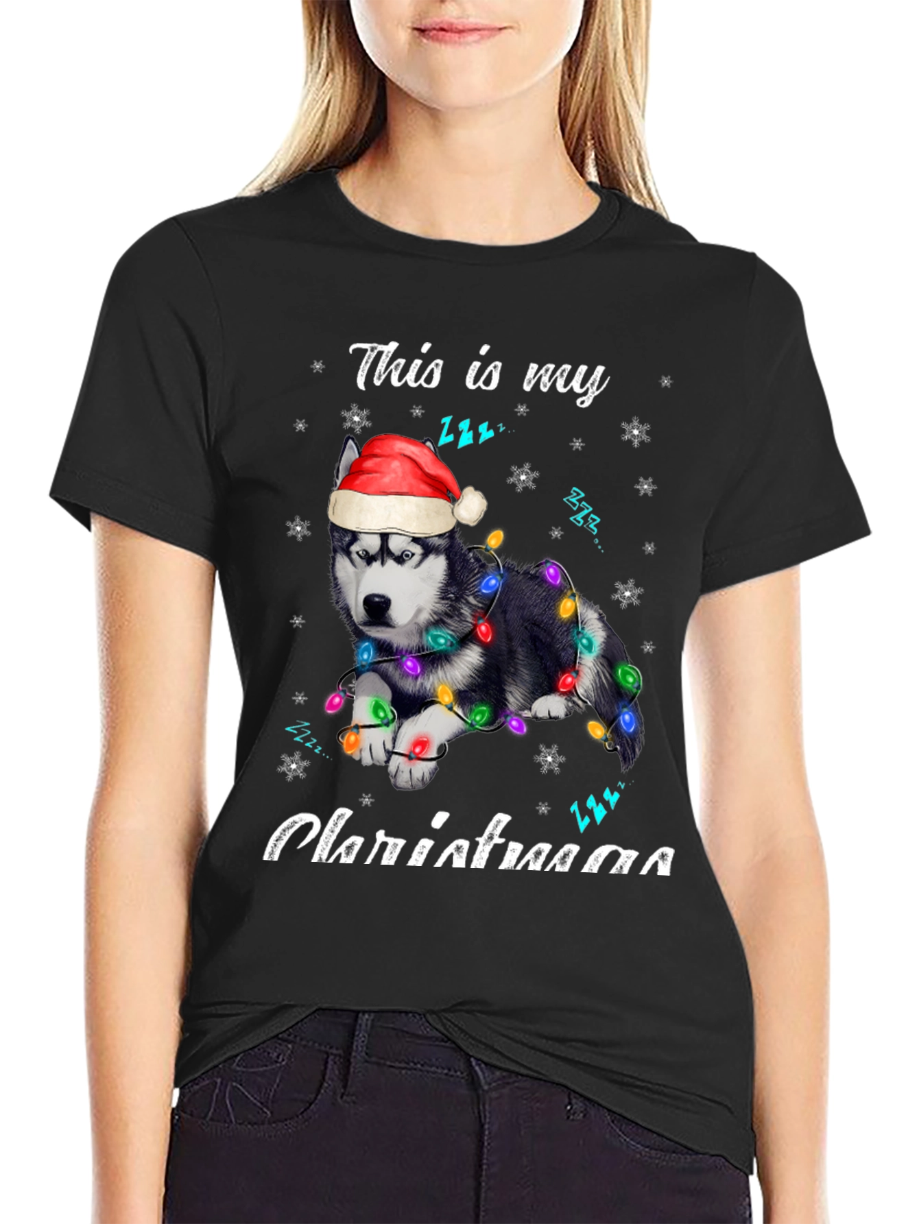 Christmas Husky T-Shirt
