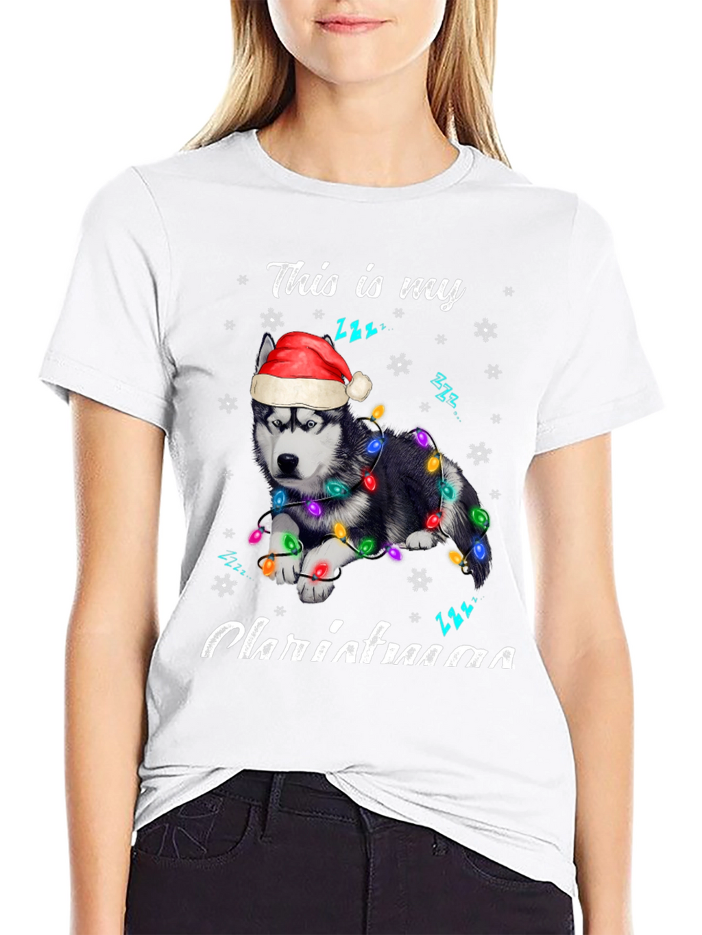 Christmas Husky T-Shirt