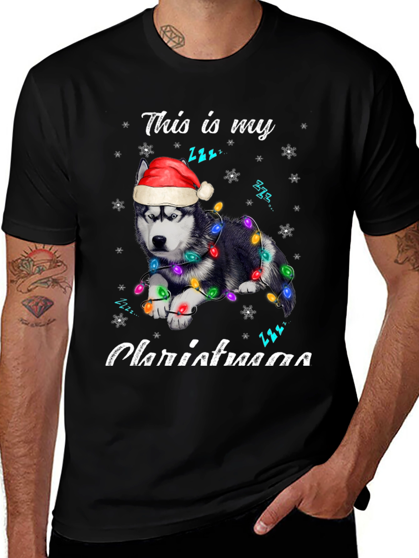 Christmas Husky T-Shirt