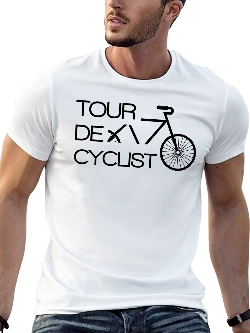 Tour De Cyclist Graphic Tee
