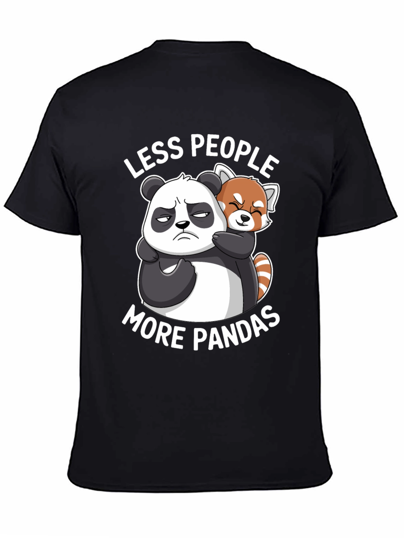 Less People More Pandas Graphic Tee