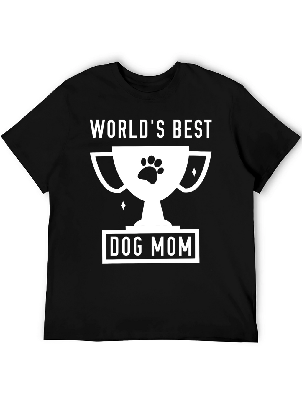 Worlds Best Dog Mom T-Shirt - Black