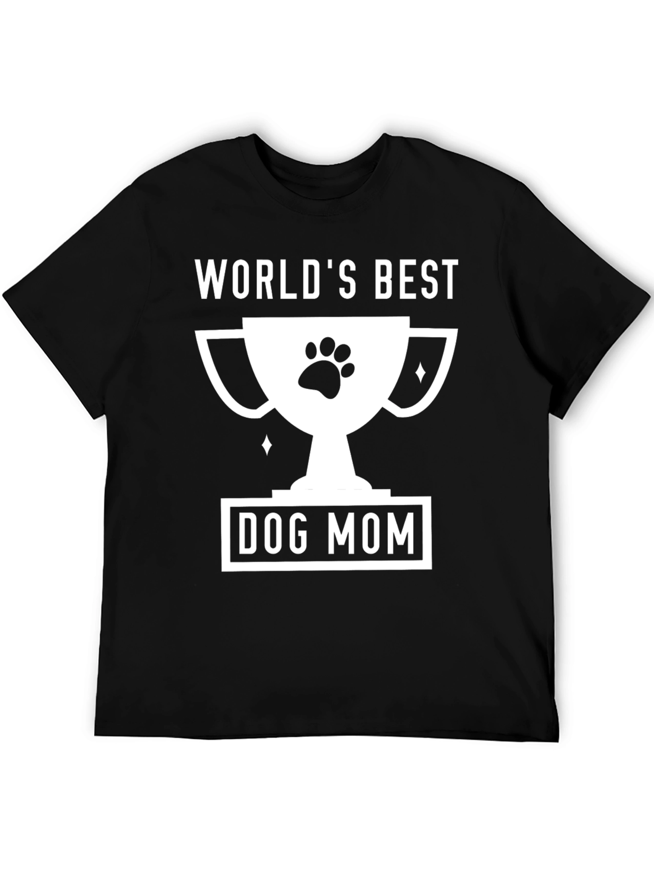 Worlds Best Dog Mom T-Shirt - Black