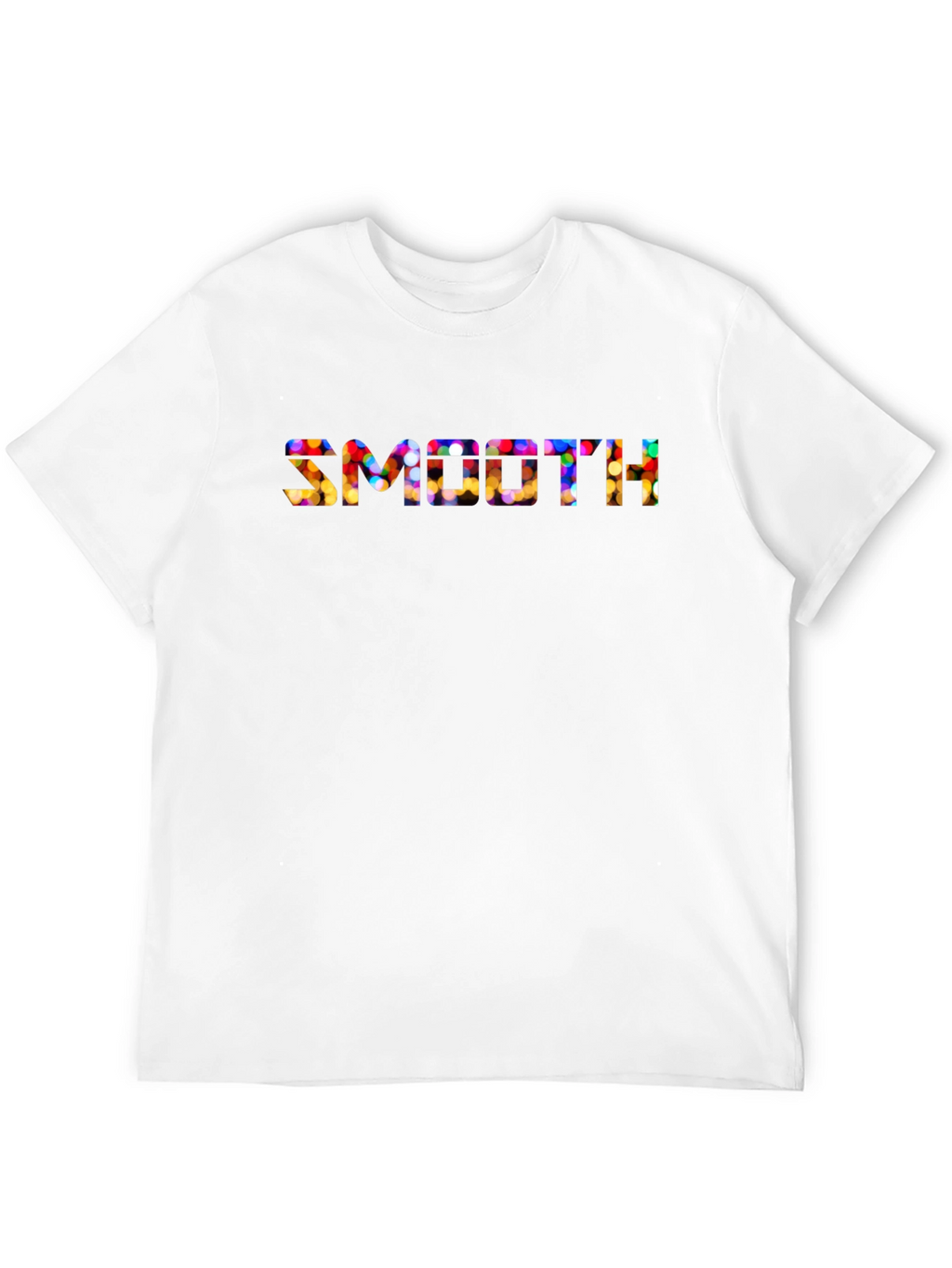 Smooth Festive Lights Mens Black T-Shirt
