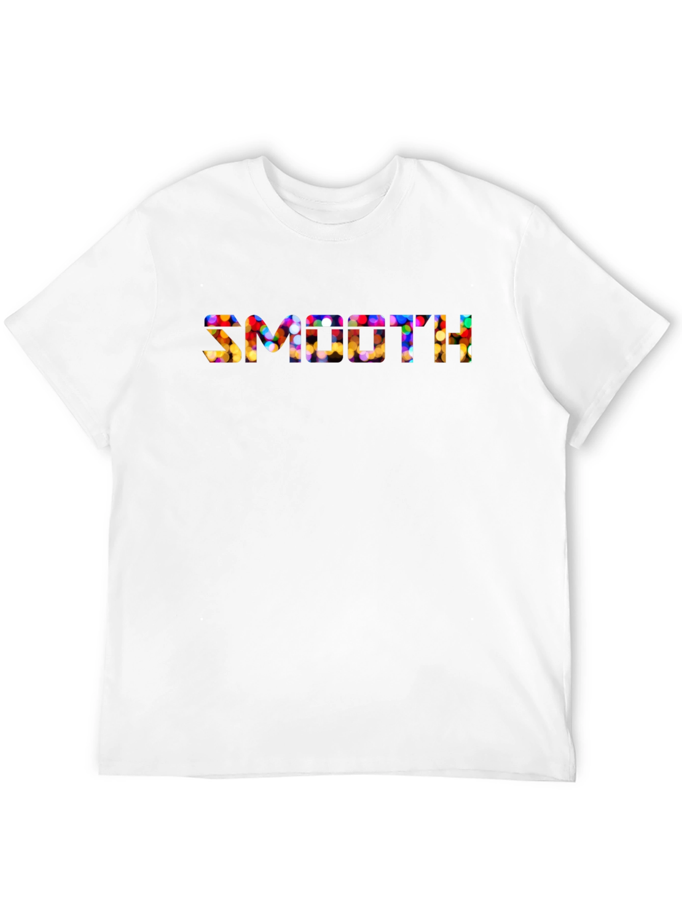 Smooth Festive Lights Mens Black T-Shirt