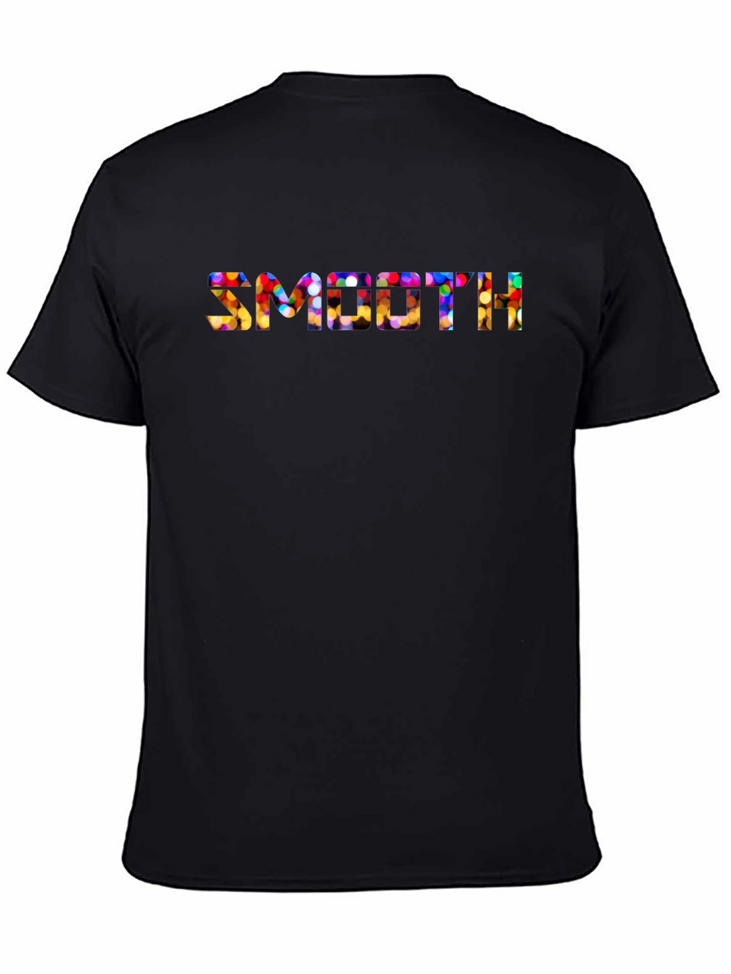 Smooth Festive Lights Mens Black T-Shirt