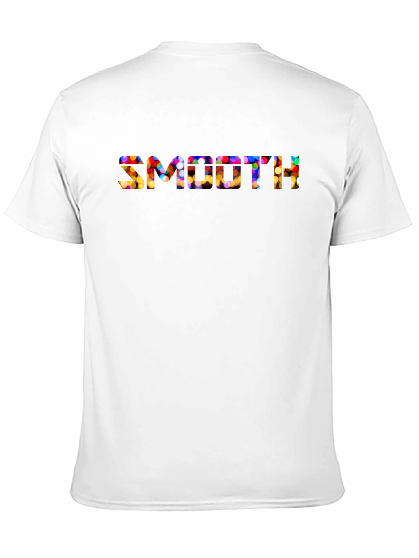 Smooth Festive Lights Mens Black T-Shirt