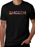 Smooth Festive Lights Mens Black T-Shirt