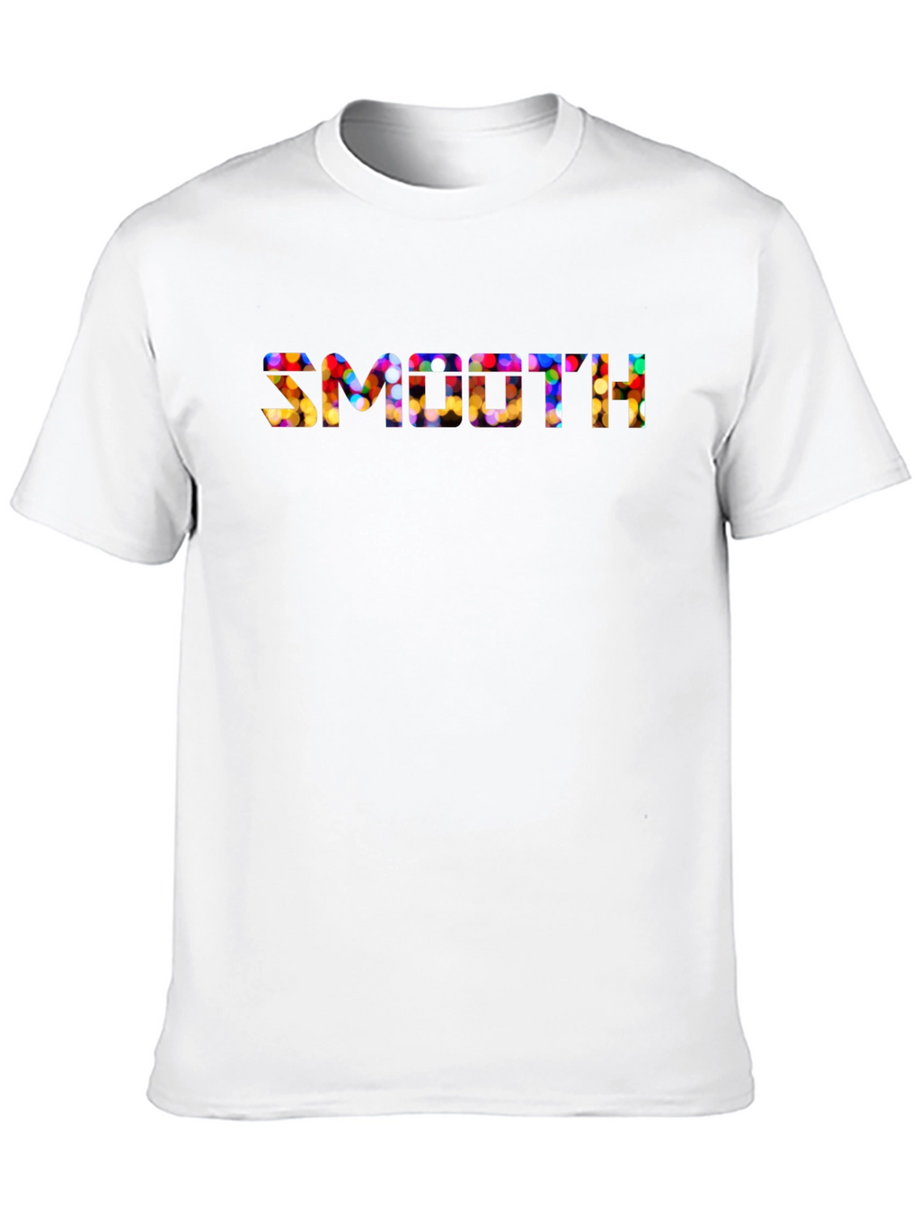 Smooth Festive Lights Mens Black T-Shirt
