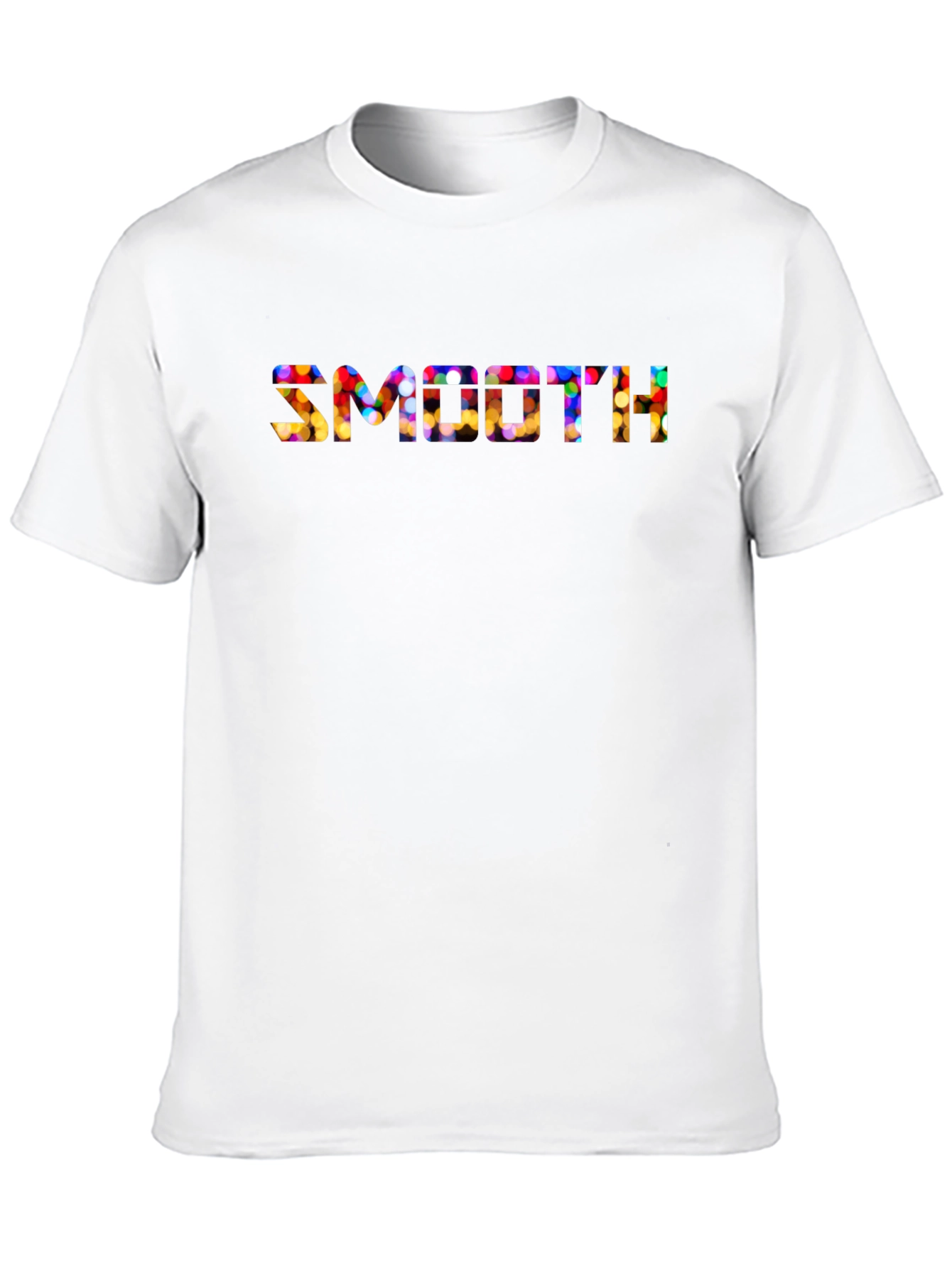 Smooth Festive Lights Mens Black T-Shirt