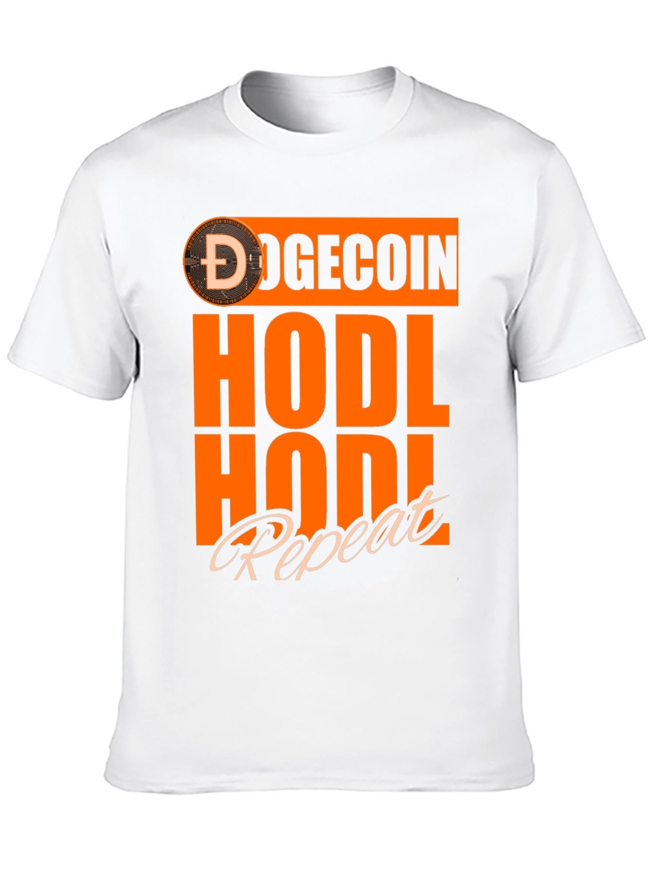 DogeCoin HODL Repeat Black T-Shirt