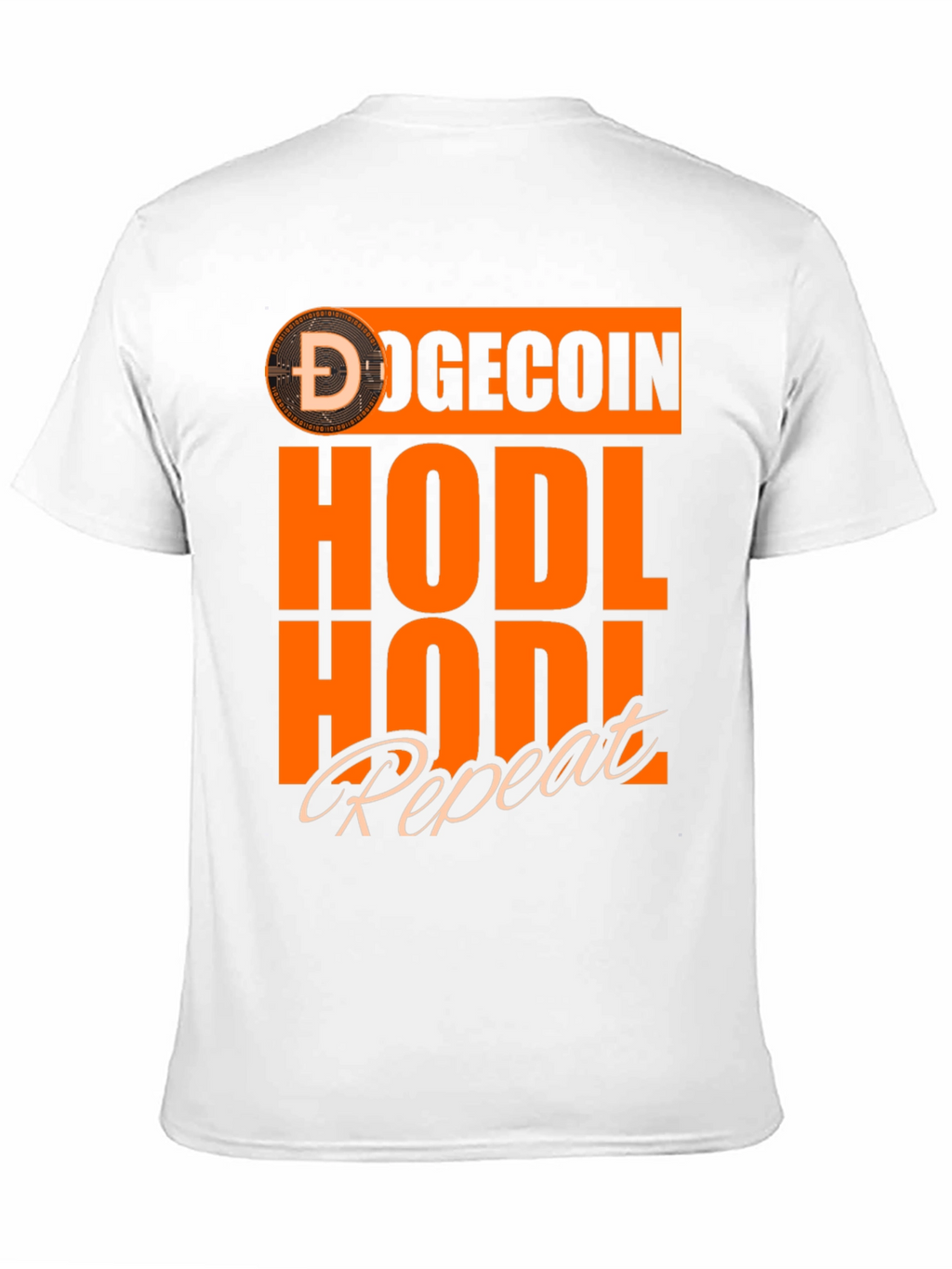 DogeCoin HODL Repeat Black T-Shirt