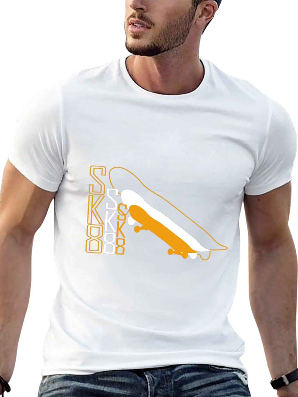 Skateboard Graphic Tee - Cool & Casual Style