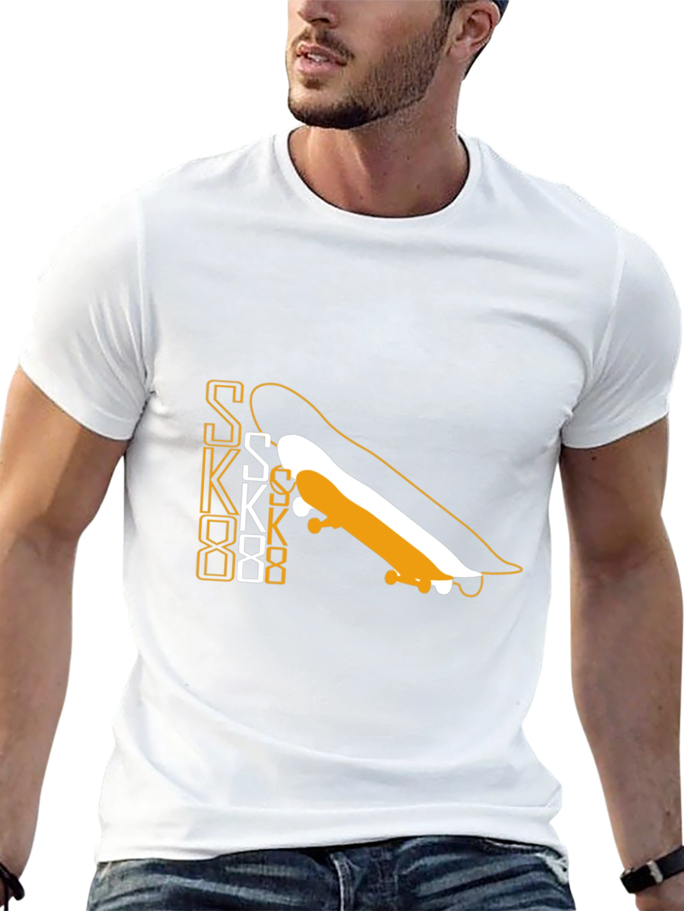 Skateboard Graphic Tee - Cool & Casual Style