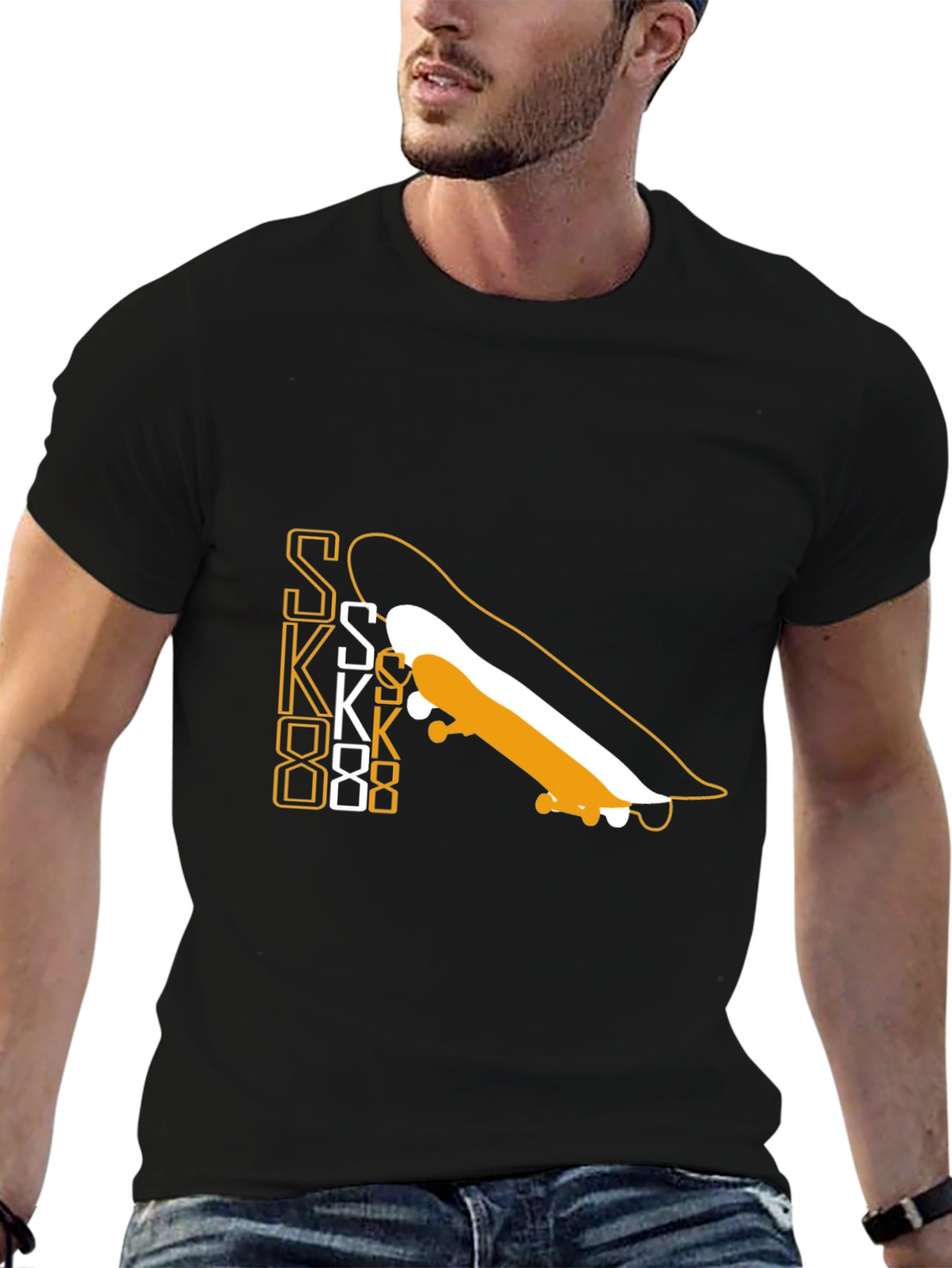 Skateboard Graphic Tee - Cool & Casual Style