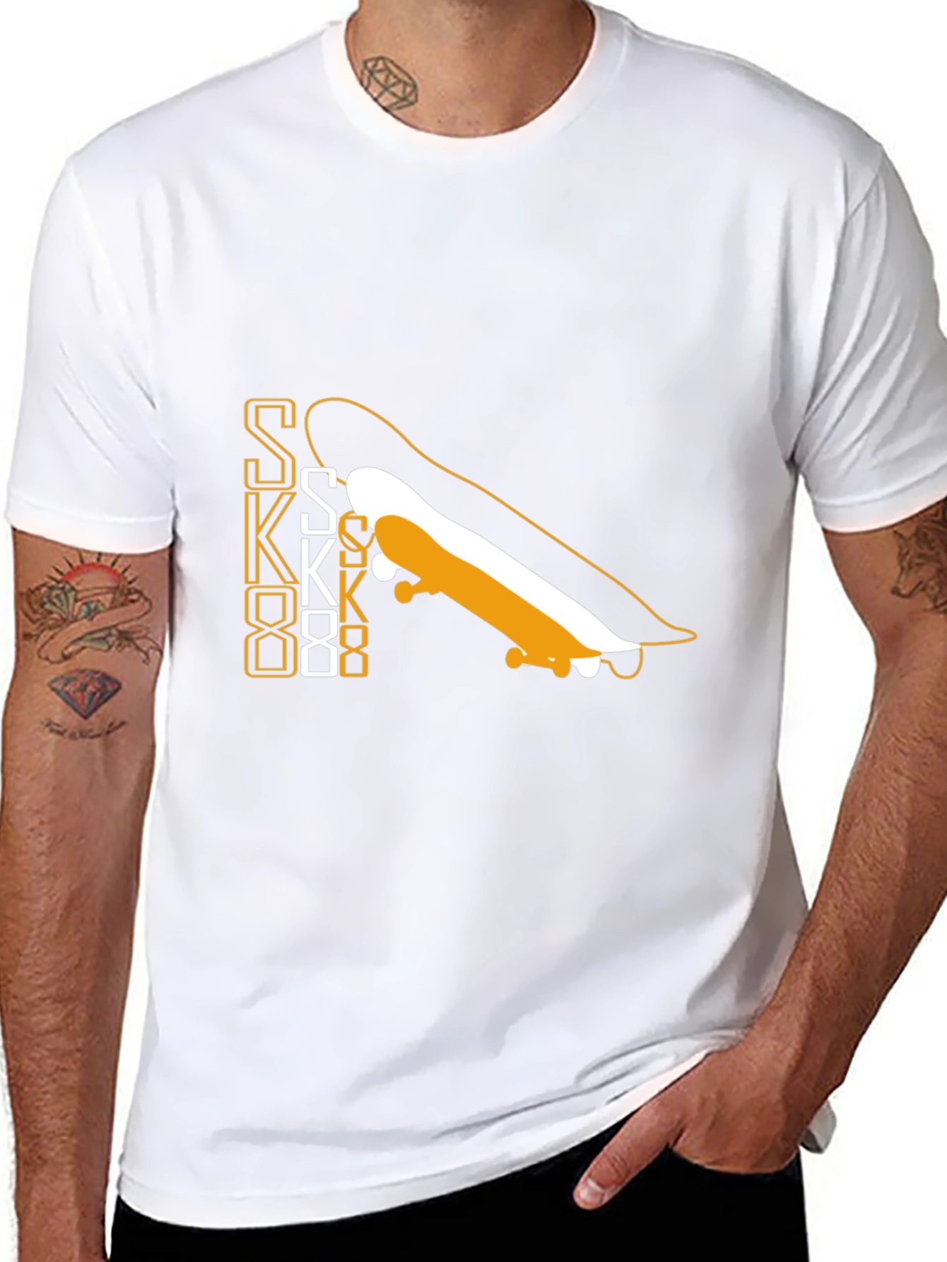 Skateboard Graphic Tee - Cool & Casual Style