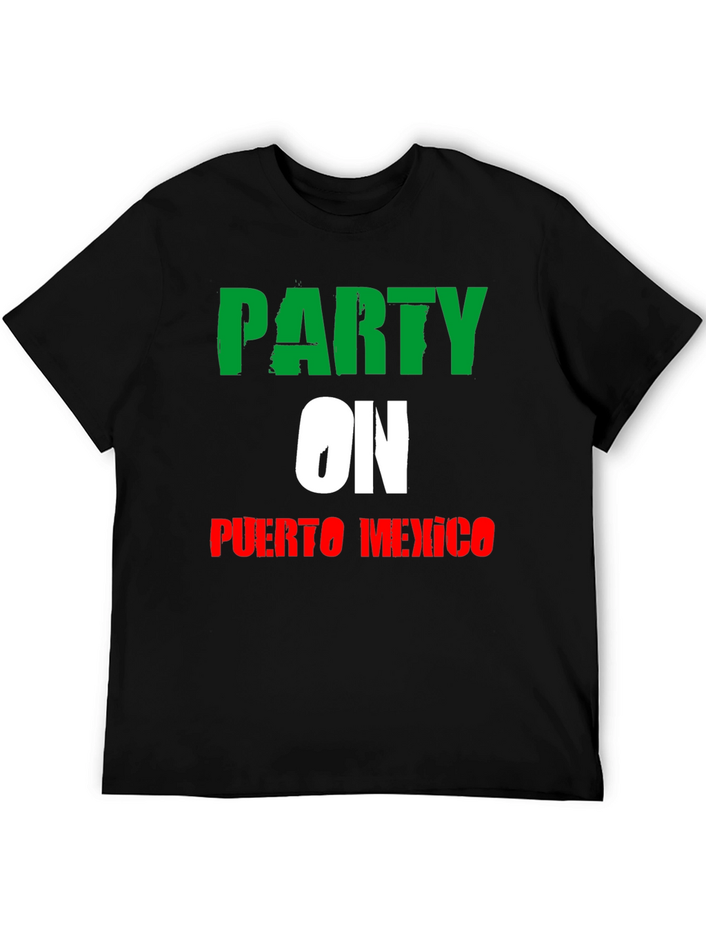 Party On Puerto Mexico T-Shirt - Black