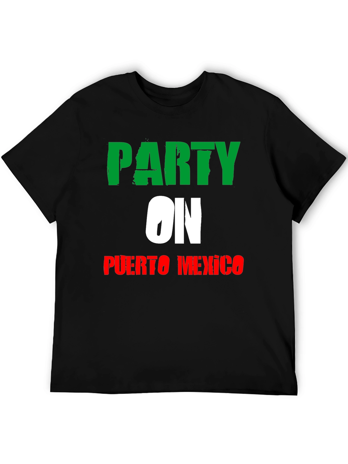 Party On Puerto Mexico T-Shirt - Black