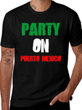 Party On Puerto Mexico T-Shirt - Black