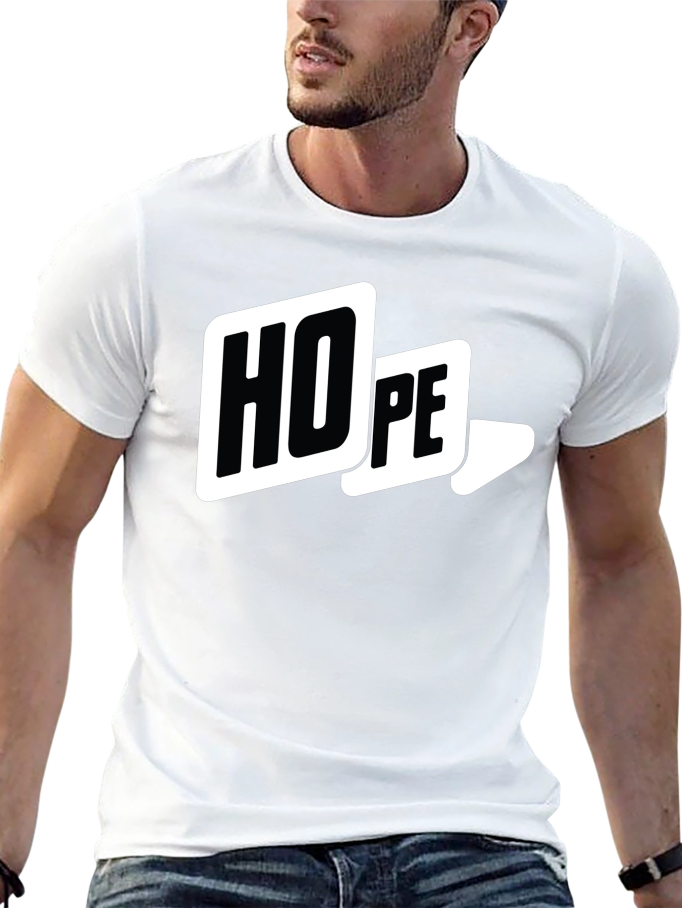 HOPE Graphic Print Black T-Shirt