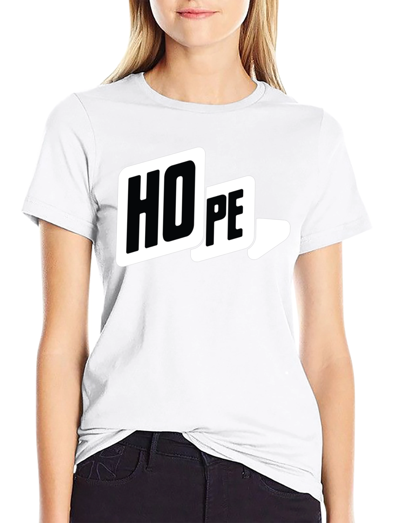 HOPE Graphic Print Black T-Shirt
