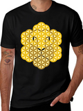 Flower of Life Lion Graphic Tee