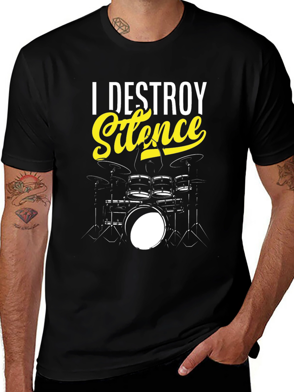 I Destroy Silence T-Shirt - Drummer Tee