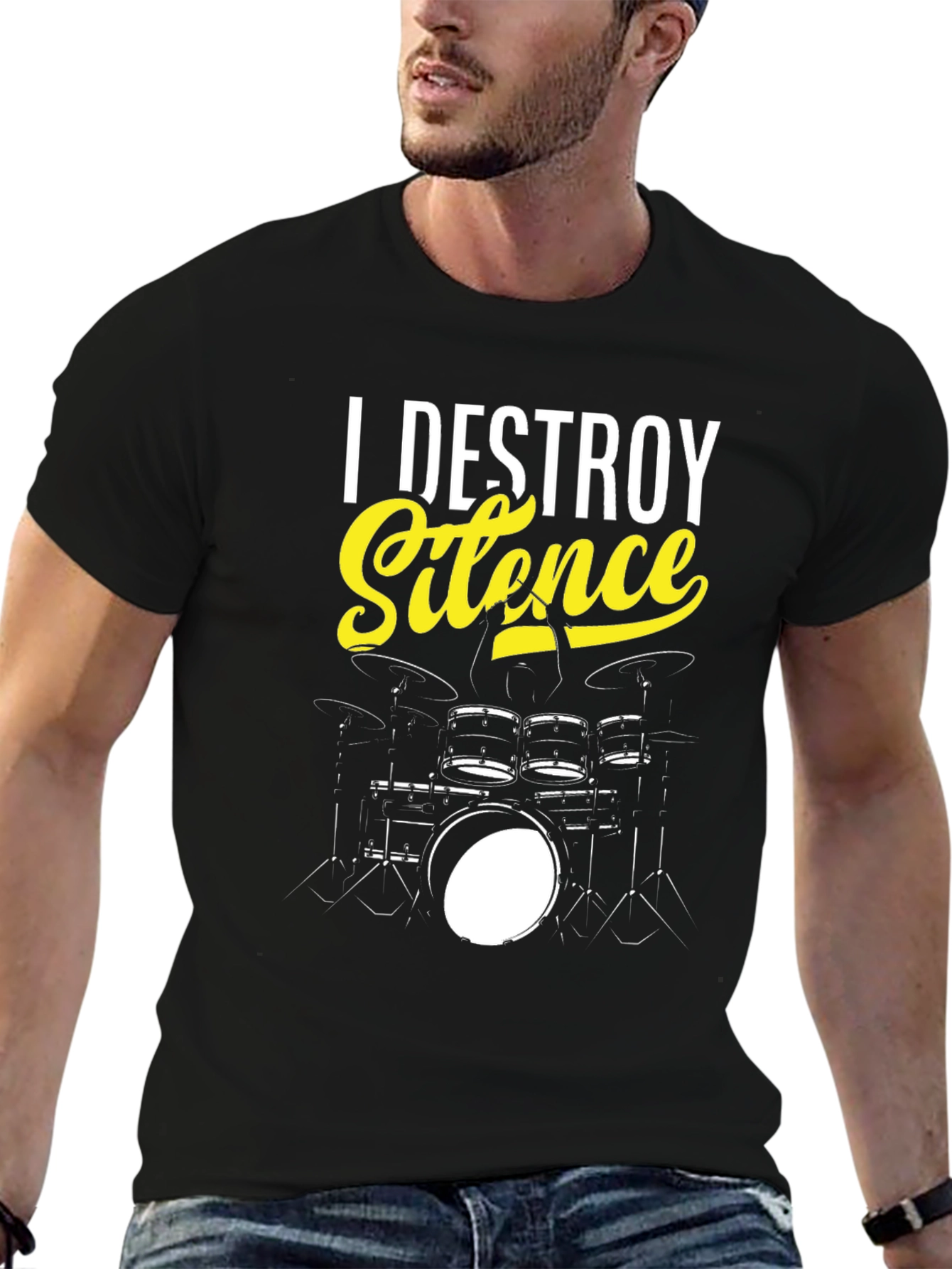I Destroy Silence T-Shirt - Drummer Tee