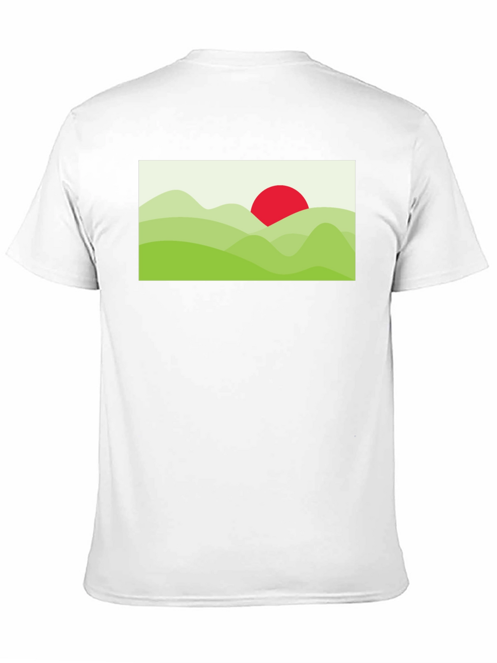 Graphic Tee: Landscape Sun T-Shirt - Black