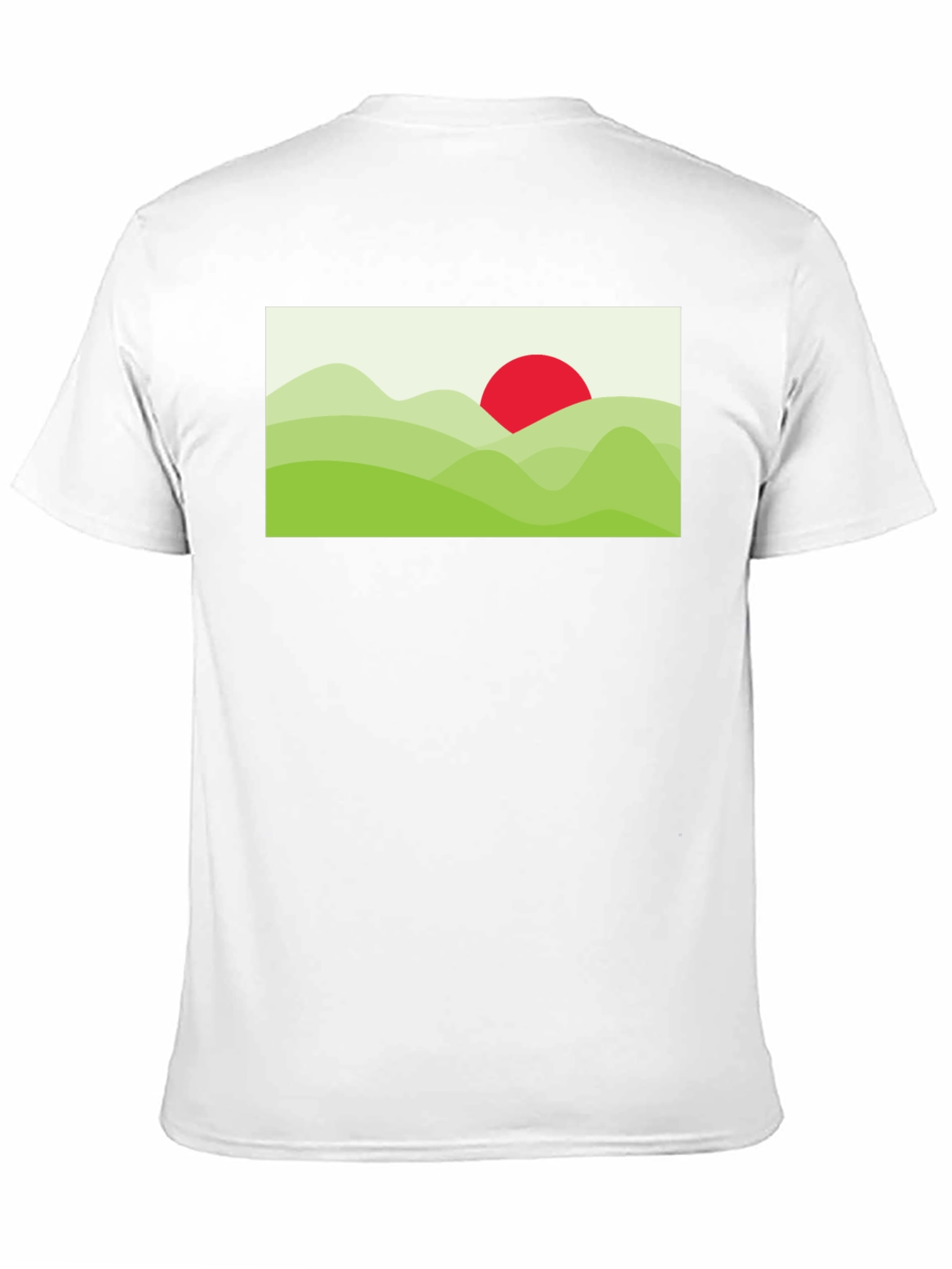 Graphic Tee: Landscape Sun T-Shirt - Black