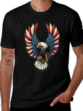 Patriotic Eagle USA Flag Graphic T-Shirt