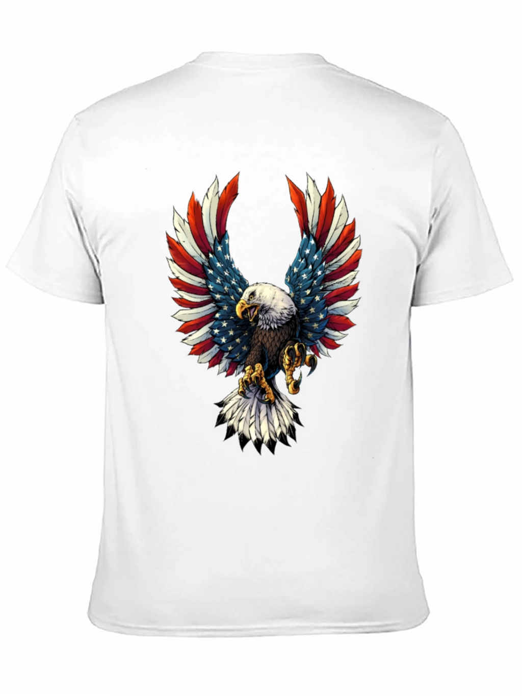 Patriotic Eagle USA Flag Graphic T-Shirt