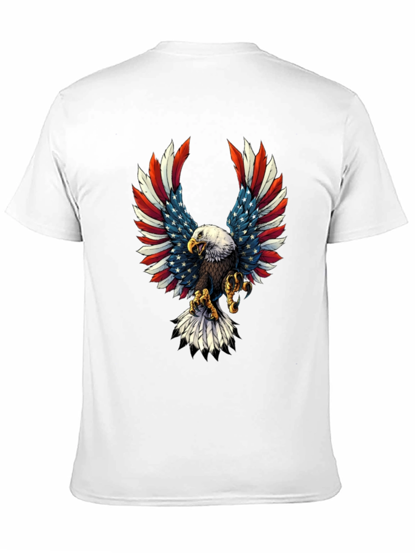 Patriotic Eagle USA Flag Graphic T-Shirt