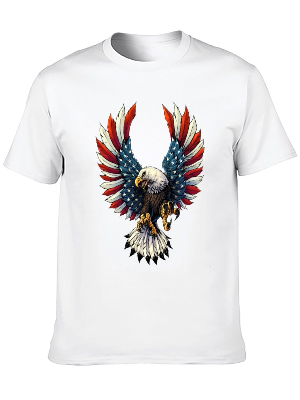 Patriotic Eagle USA Flag Graphic T-Shirt