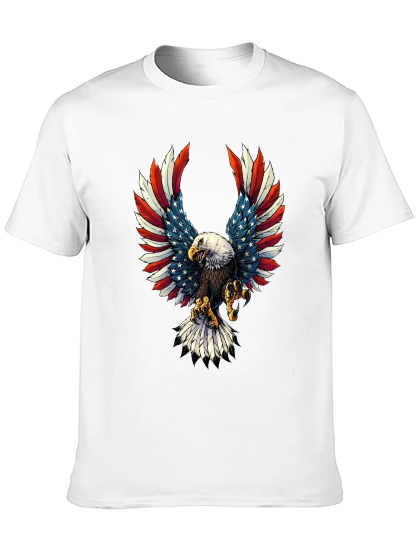 Patriotic Eagle USA Flag Graphic T-Shirt