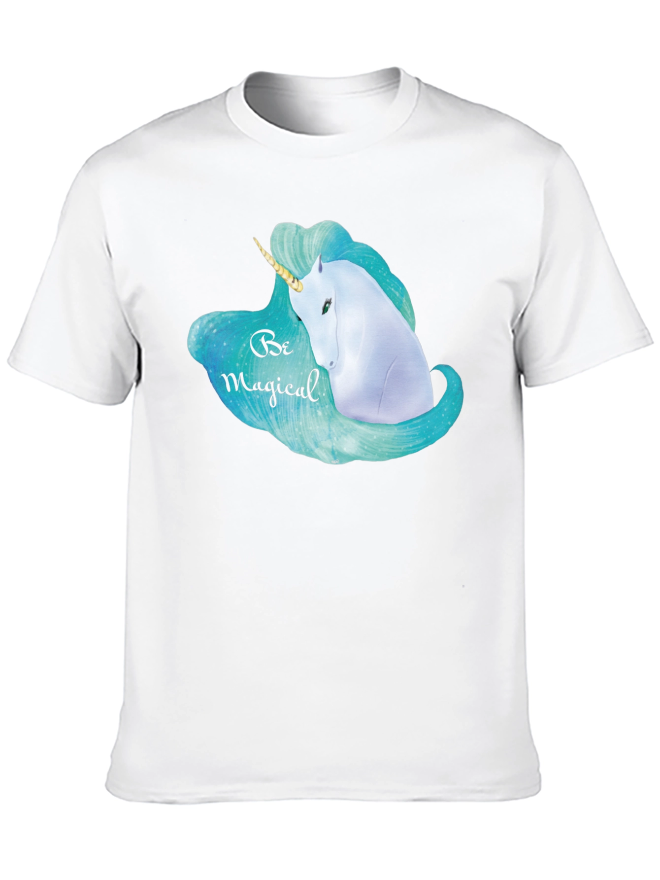 Magical Unicorn Graphic Black T-Shirt