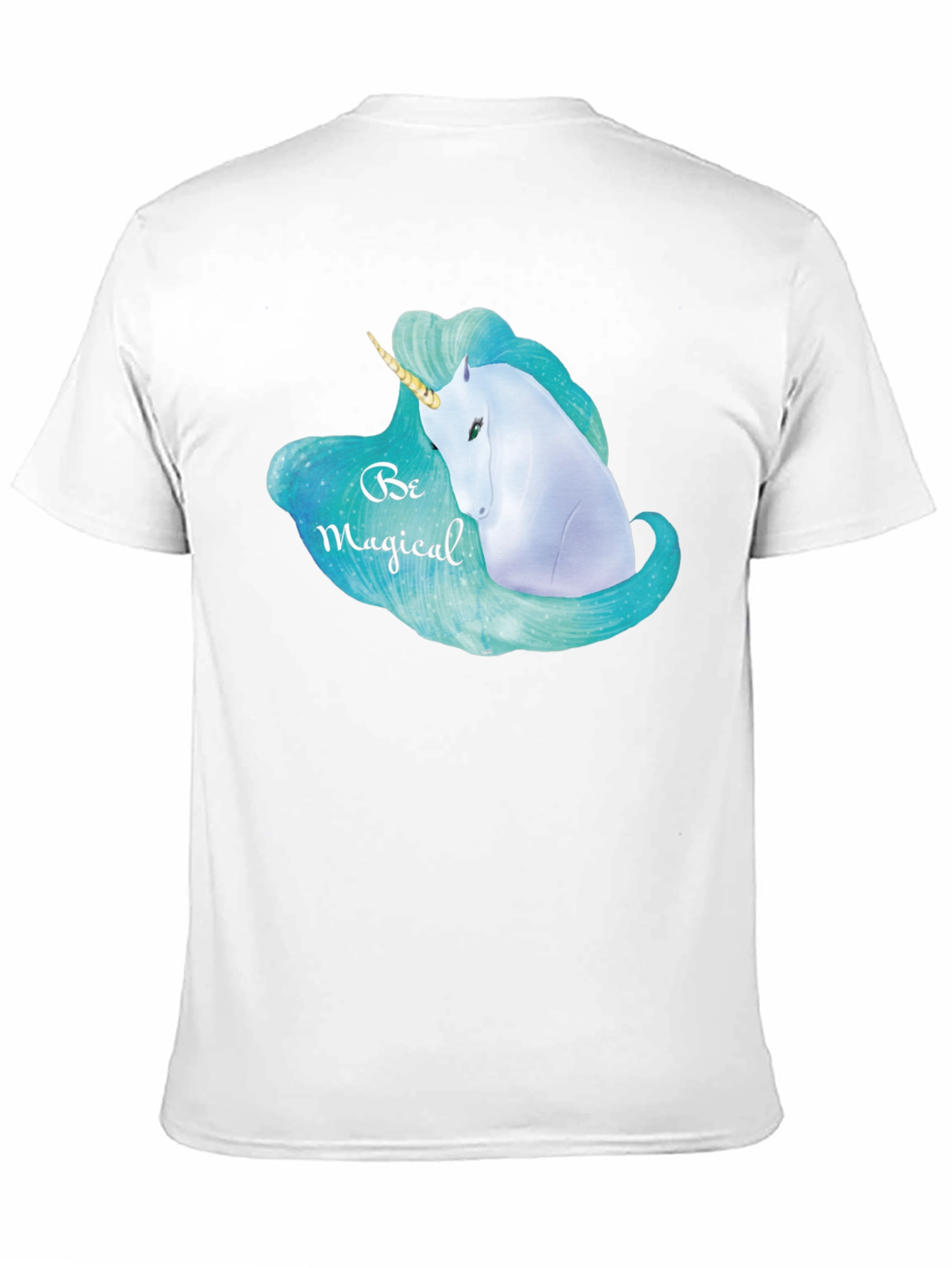 Magical Unicorn Graphic Black T-Shirt