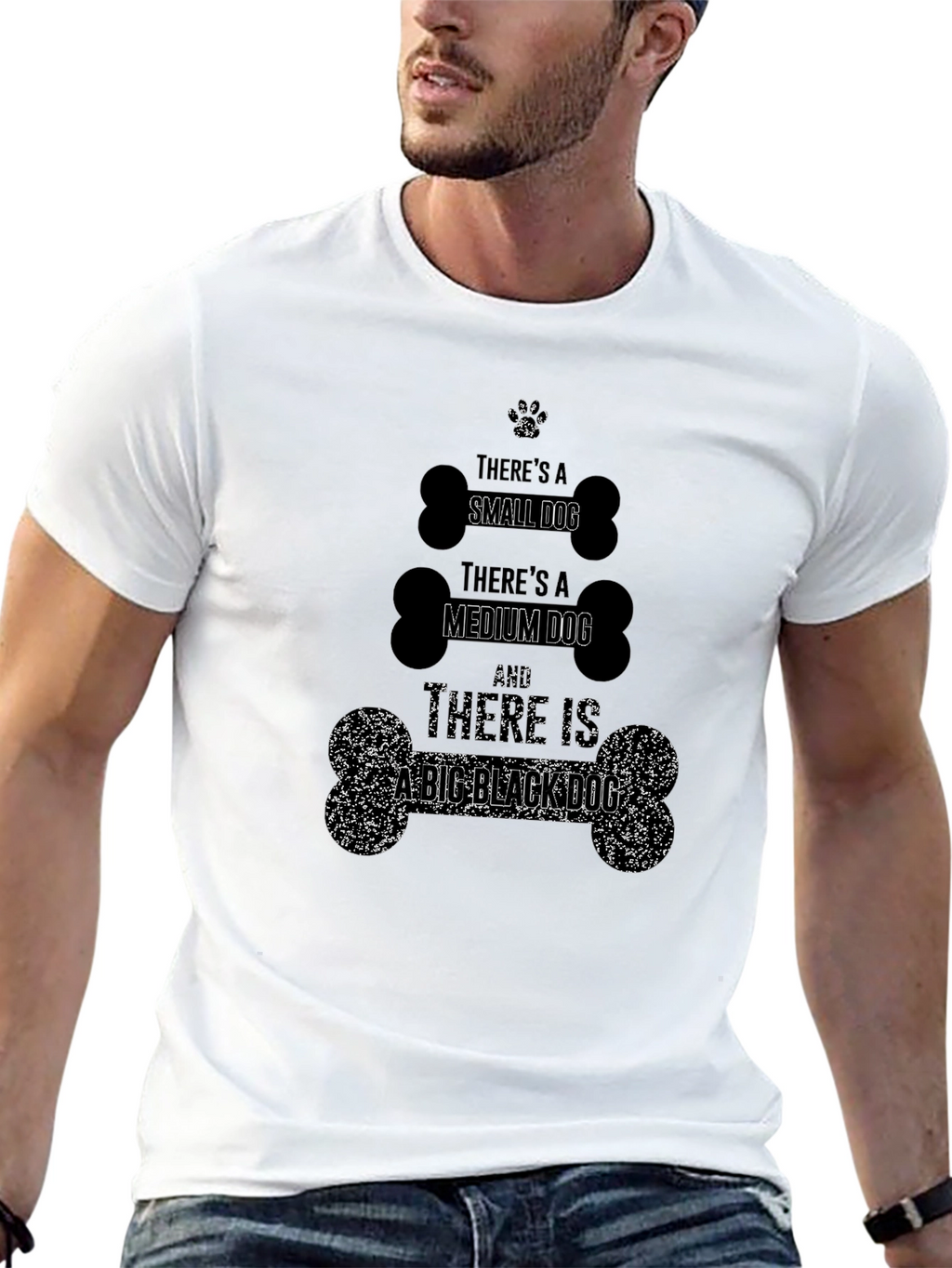 Dog Lover T-Shirt - Small Medium Big Dog