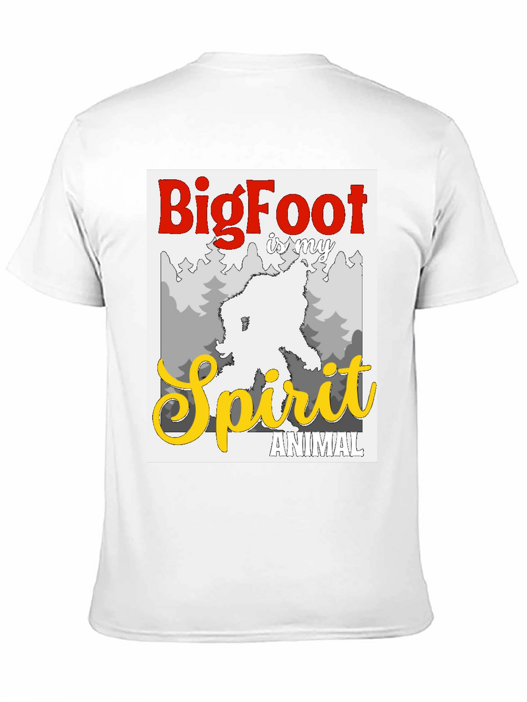 Bigfoot Spirit Animal Graphic Tee - Black