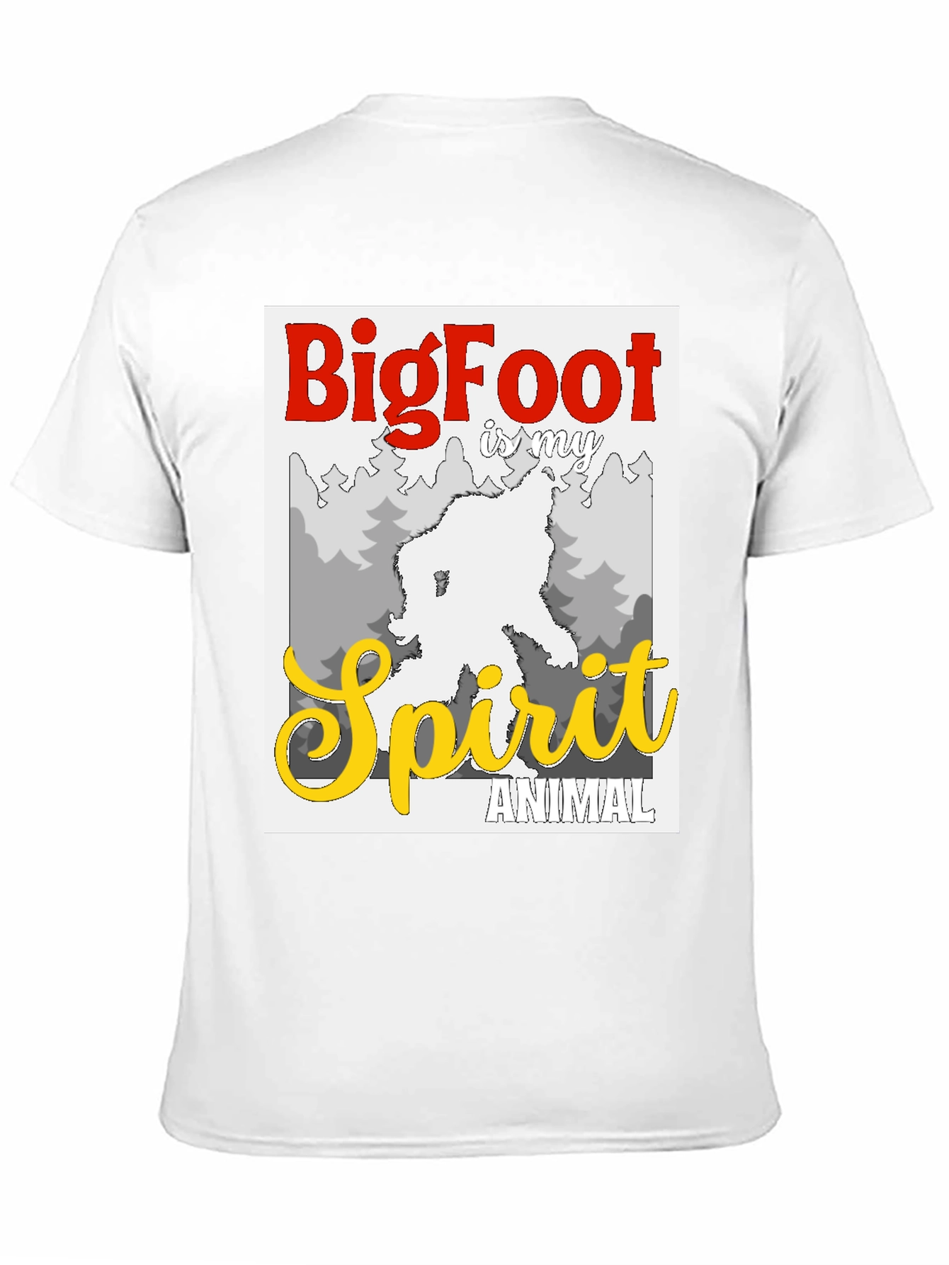 Bigfoot Spirit Animal Graphic Tee - Black