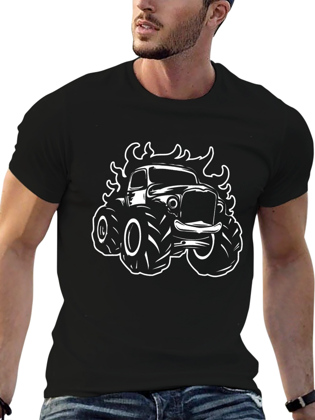 Monster Truck Tee - Black Graphic T-Shirt