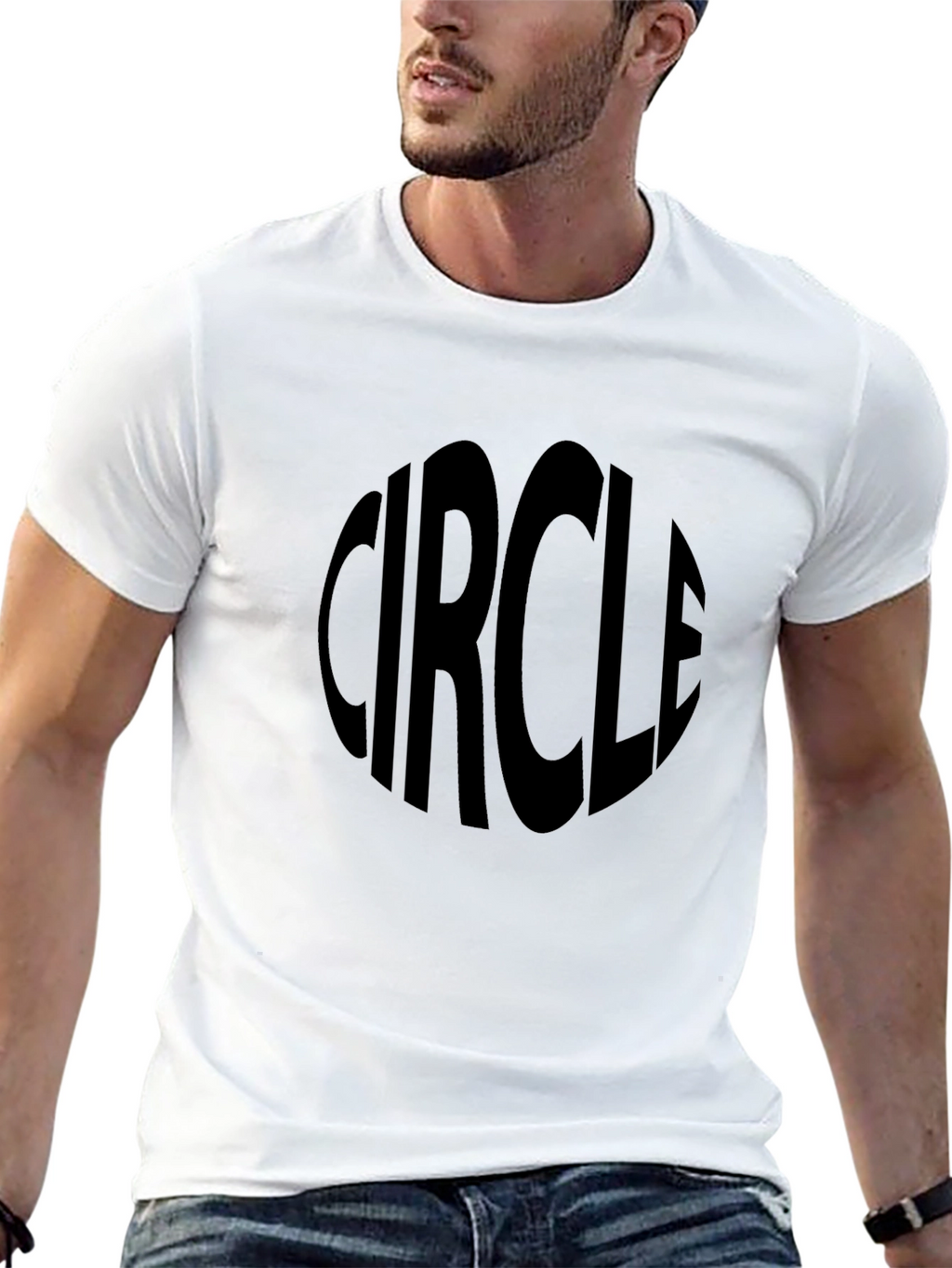 Circle Graphic T-Shirt - Classic Black Tee