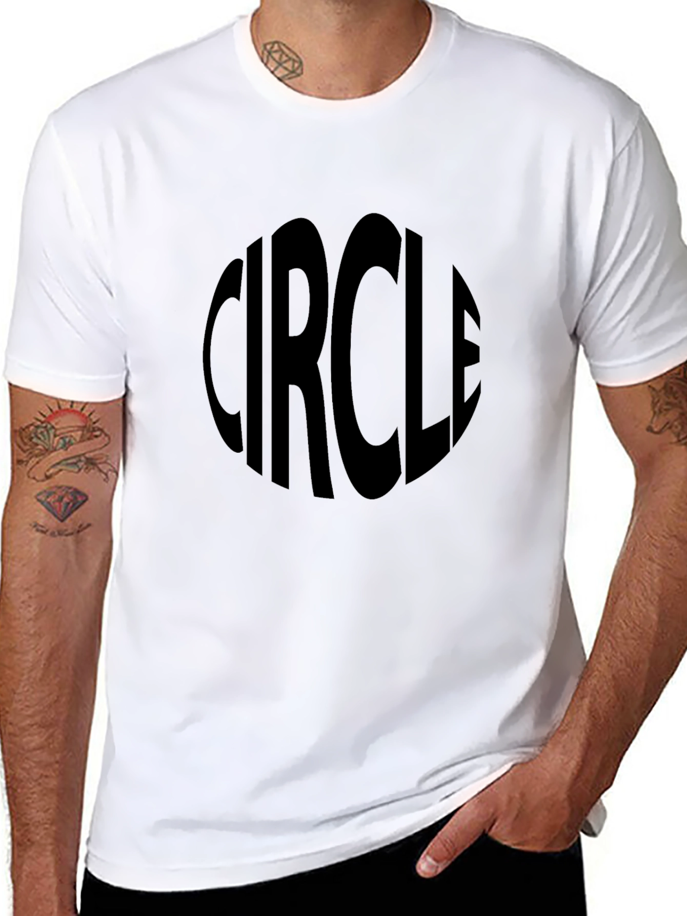 Circle Graphic T-Shirt - Classic Black Tee