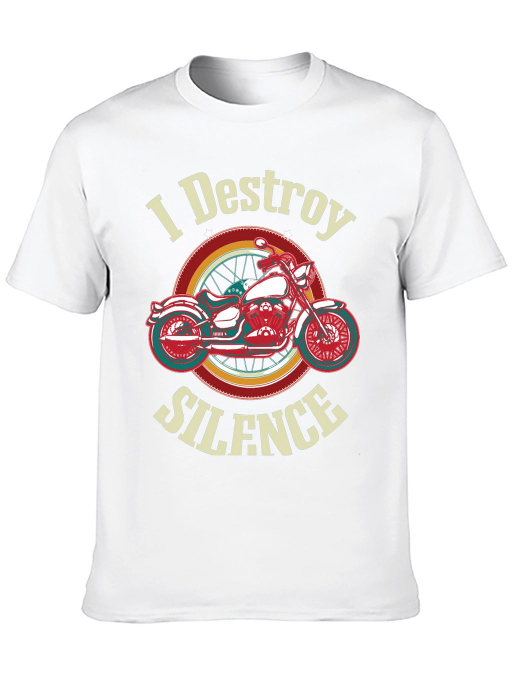 I Destroy Silence Motorcycle Graphic T-Shirt