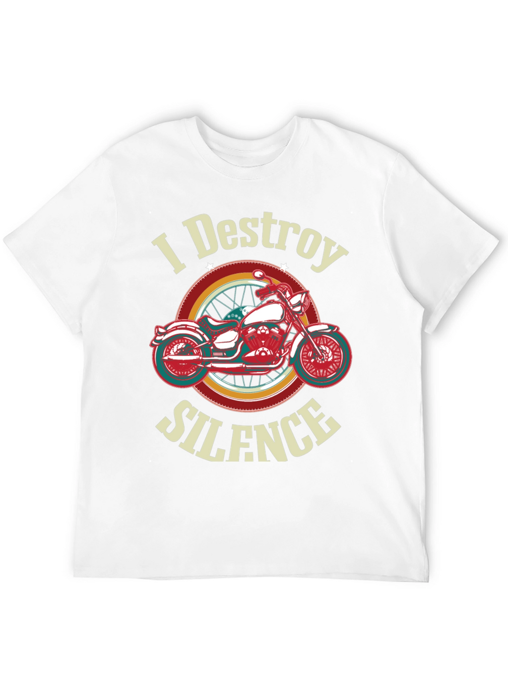 I Destroy Silence Motorcycle Graphic T-Shirt
