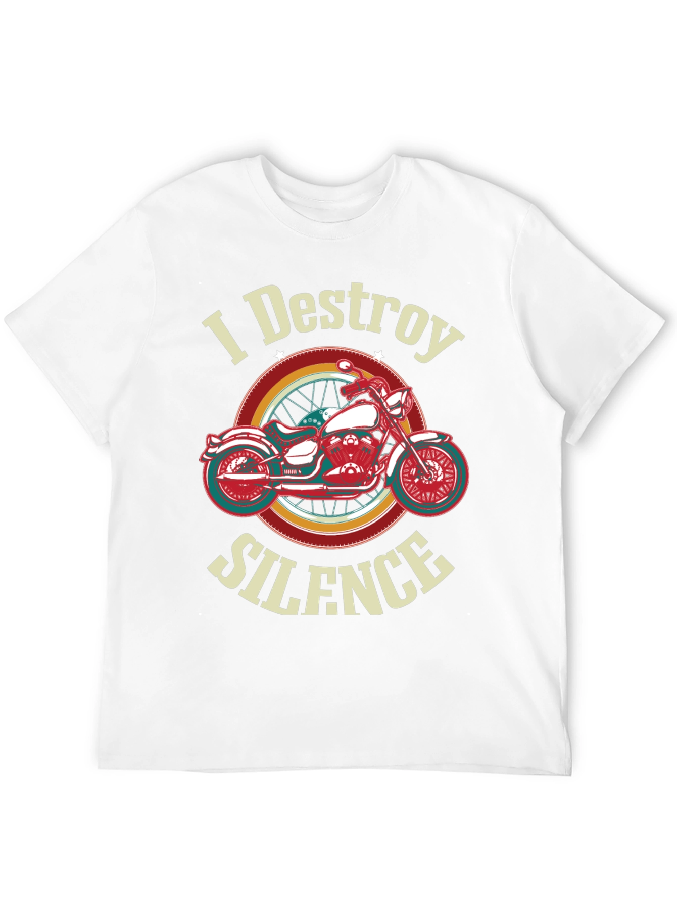I Destroy Silence Motorcycle Graphic T-Shirt