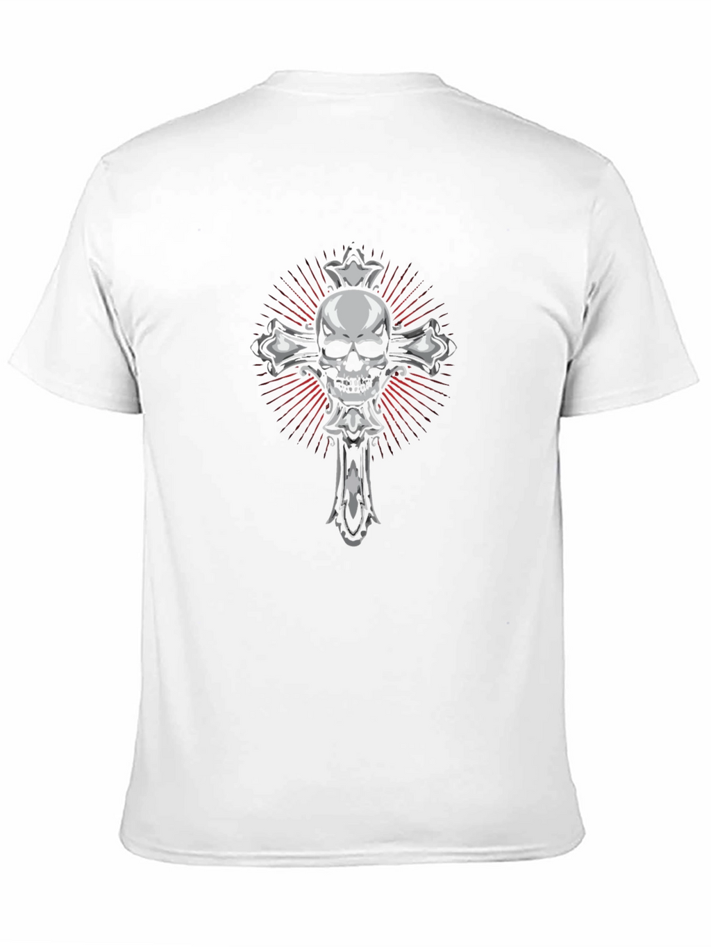 Skull & Cross Graphic T-Shirt - Dark Gothic Tee